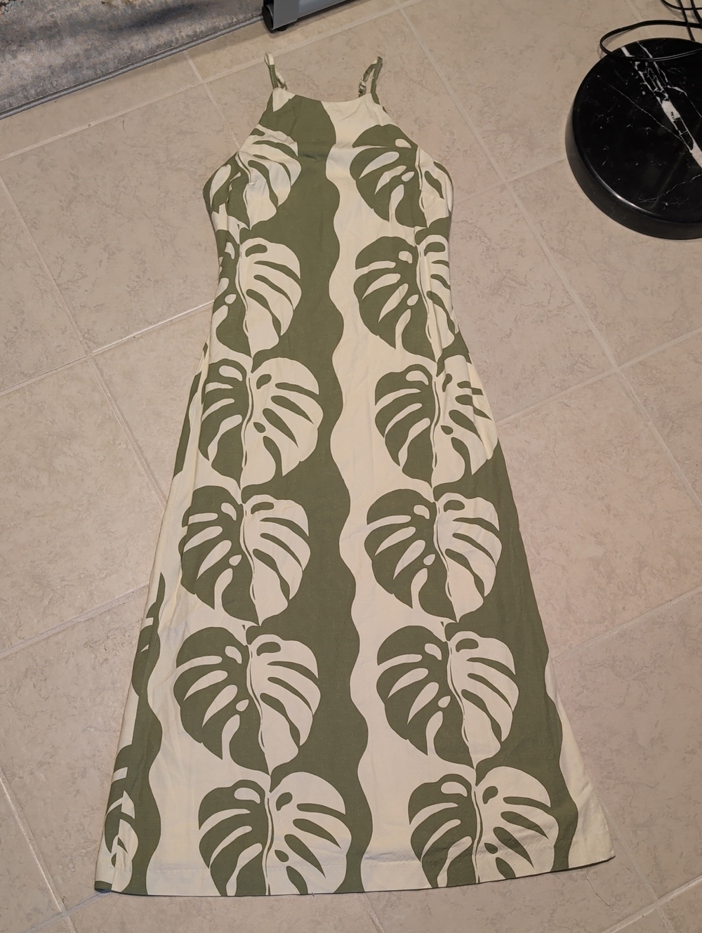 Mon Renn Monstera Cotton/Viscose Blend Dress